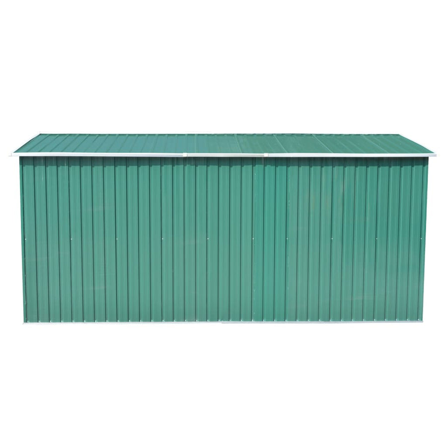 Tuinschuur Metaal 257 x 392 x 181 cm Groen