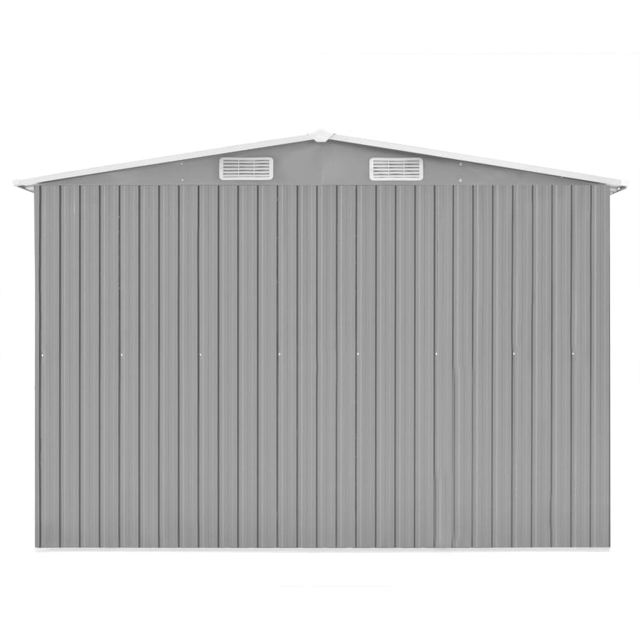 Tuinschuur Metaal 257 x 392 x 181 cm Grijs