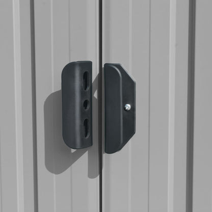 Tuinschuur Metaal 257 x 392 x 181 cm Grijs