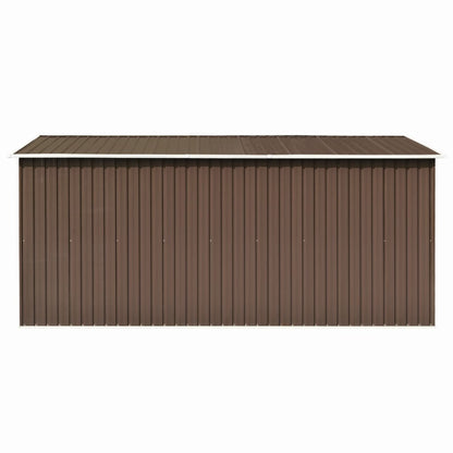 Tuinschuur Metaal 257 x 392 x 181 cm Bruin