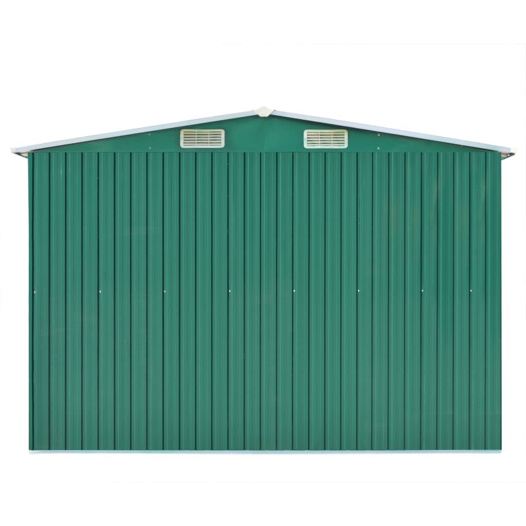 Tuinschuur Metaal 257 x 489 x 181 cm Groen