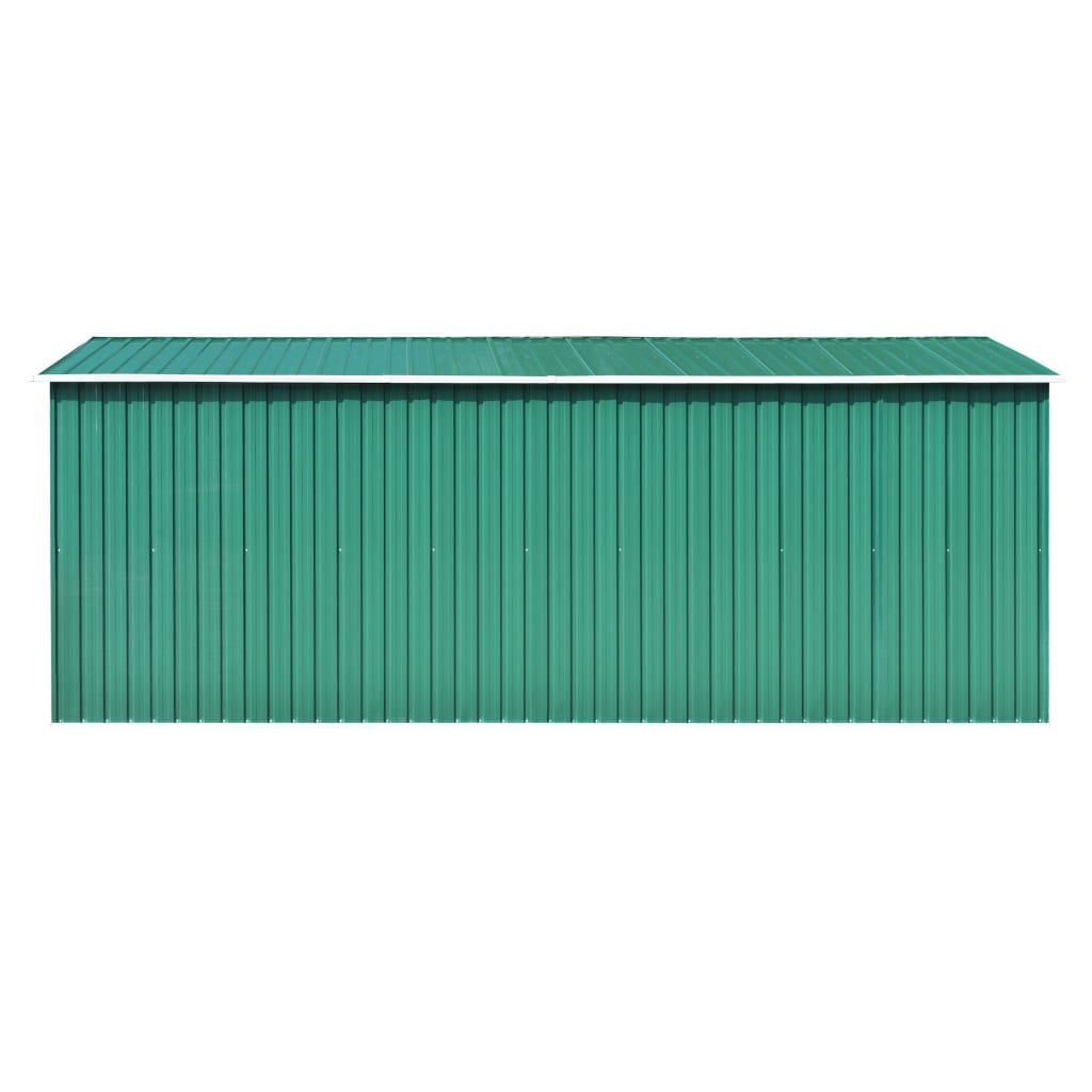 Tuinschuur Metaal 257 x 489 x 181 cm Groen
