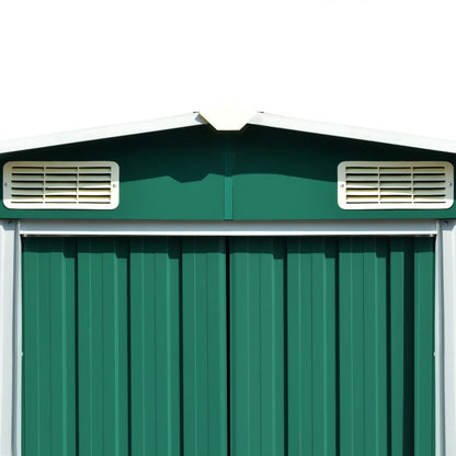 Tuinschuur Metaal 257 x 489 x 181 cm Groen