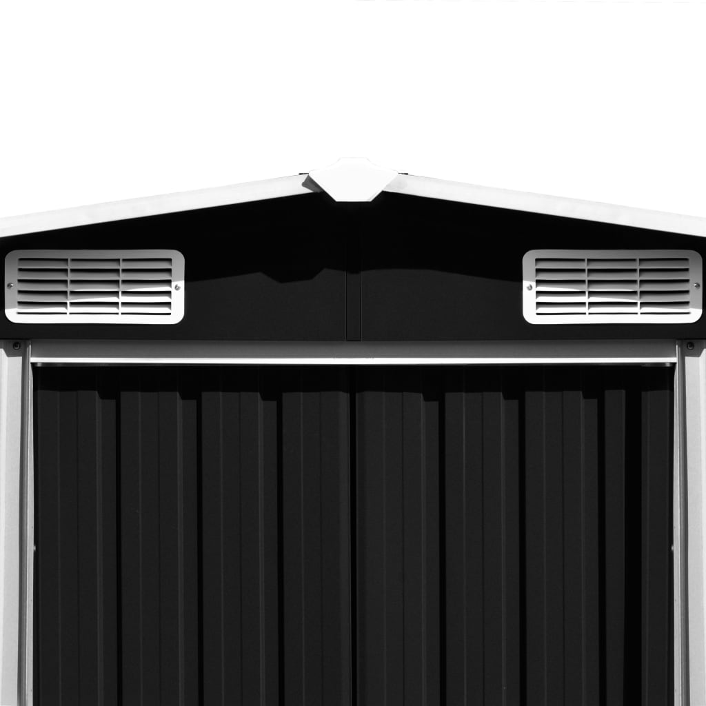 Tuinschuur Metaal Kleurig 257 x 489 x 181 cm Antraciet