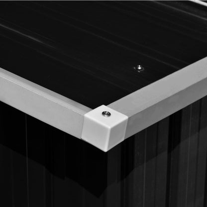 Tuinschuur Metaal Kleurig 257 x 489 x 181 cm Antraciet