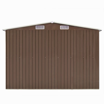 Tuinschuur Metaal 257 x 489 x 181 cm Bruin
