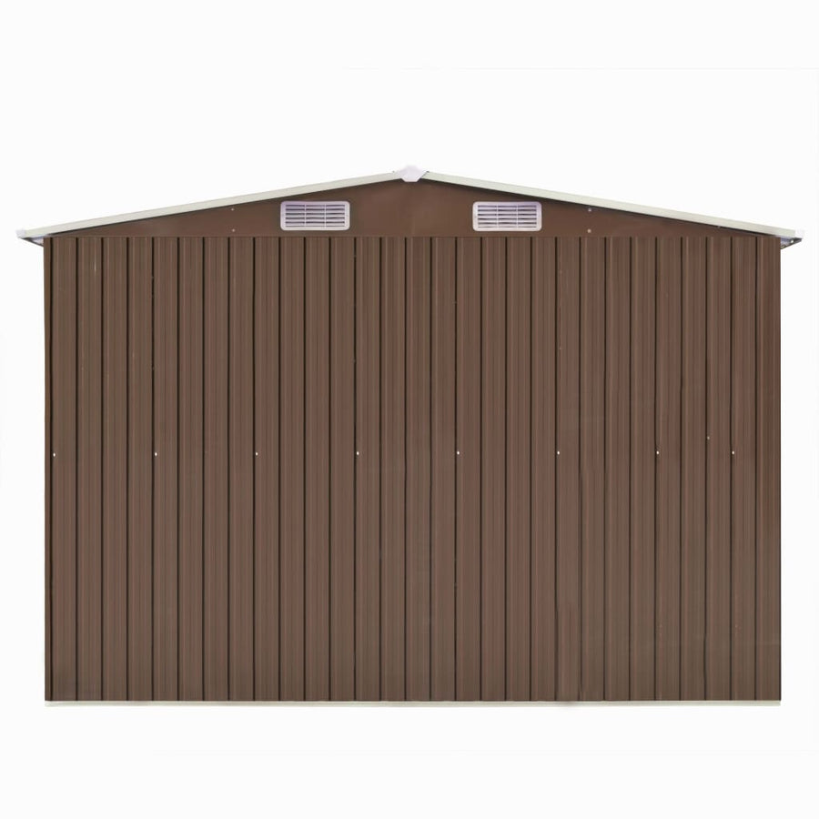 Tuinschuur Metaal 257 x 489 x 181 cm Bruin