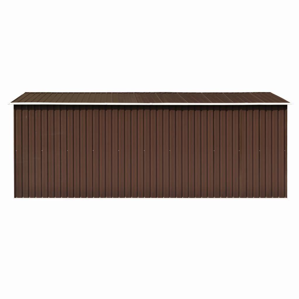 Tuinschuur Metaal 257 x 489 x 181 cm Bruin