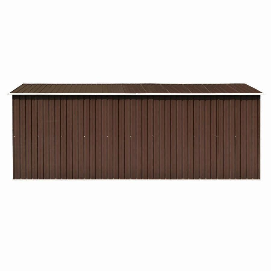 Tuinschuur Metaal 257 x 489 x 181 cm Bruin