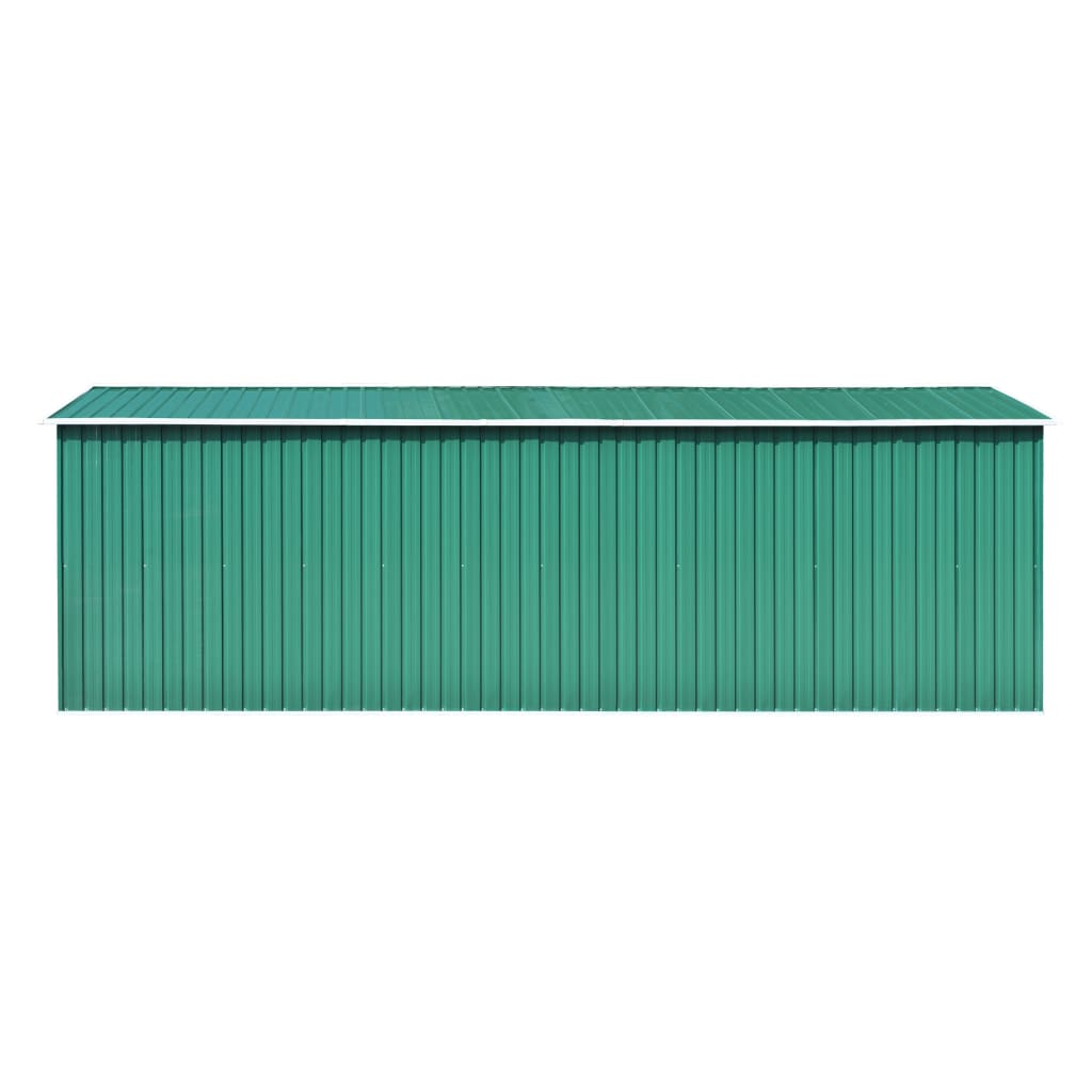 Tuinschuur Metaal 257 x 580 x 181 cm Groen