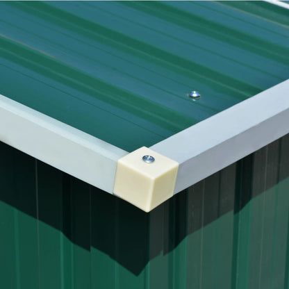 Tuinschuur Metaal 257 x 580 x 181 cm Groen