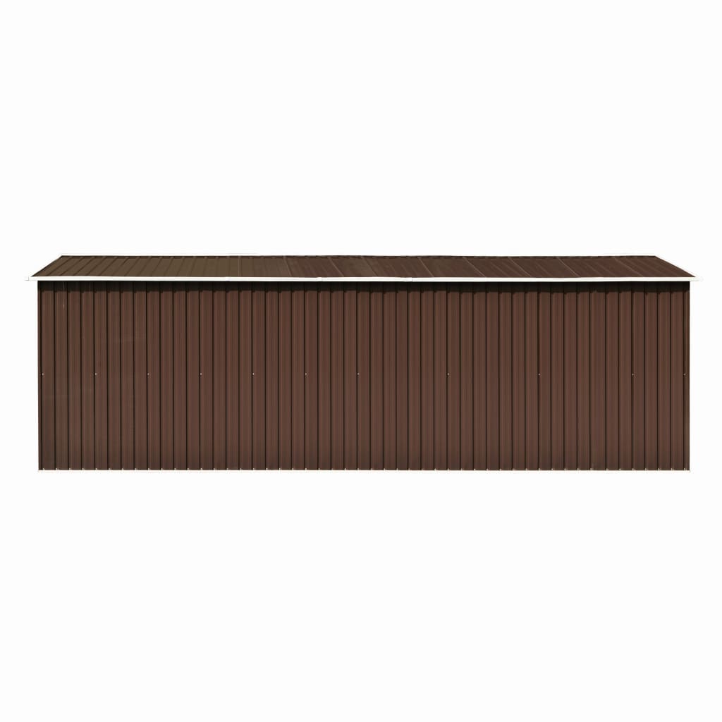 Tuinschuur Metaal 257 x 580 x 181 cm Bruin