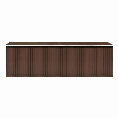 Tuinschuur Metaal 257 x 580 x 181 cm Bruin