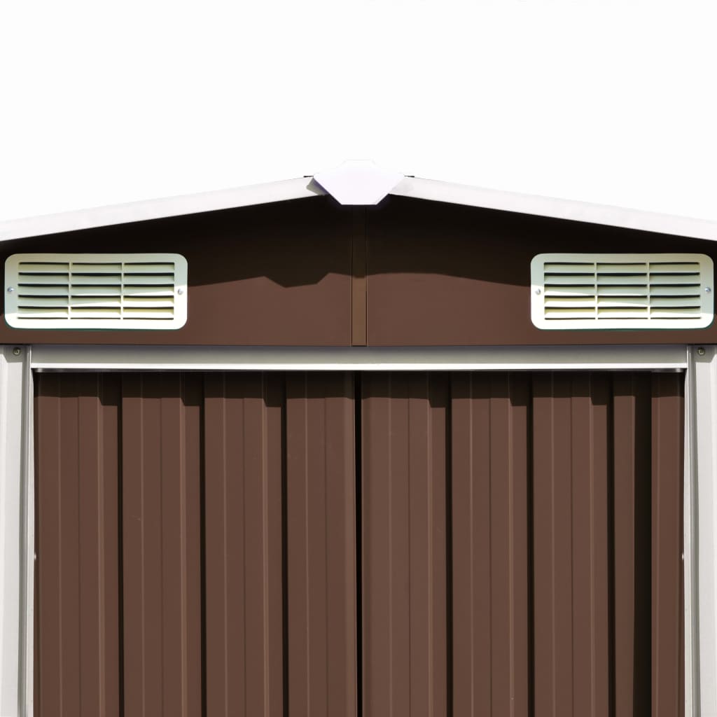 Tuinschuur Metaal 257 x 580 x 181 cm Bruin