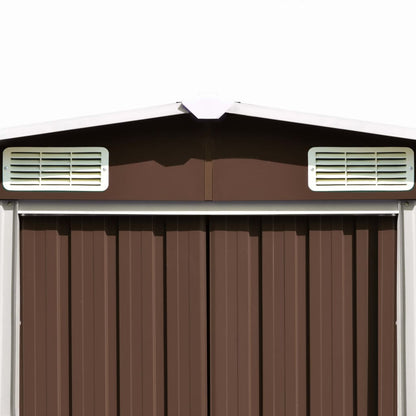 Tuinschuur Metaal 257 x 580 x 181 cm Bruin