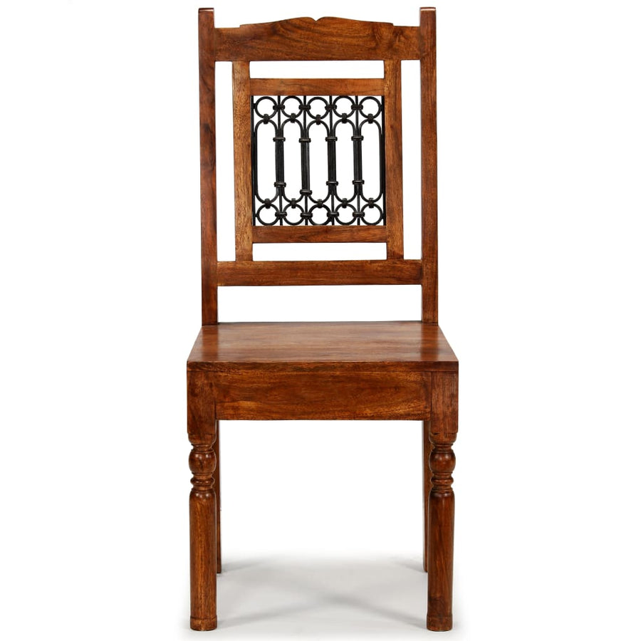 Eetkamerstoelen 4 St Massief Hout Met Sheesham Afwerking