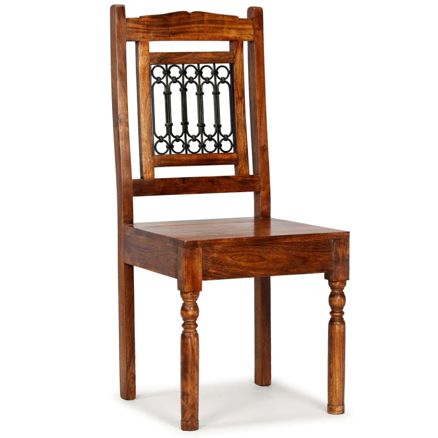 Eetkamerstoelen 4 St Massief Hout Met Sheesham Afwerking