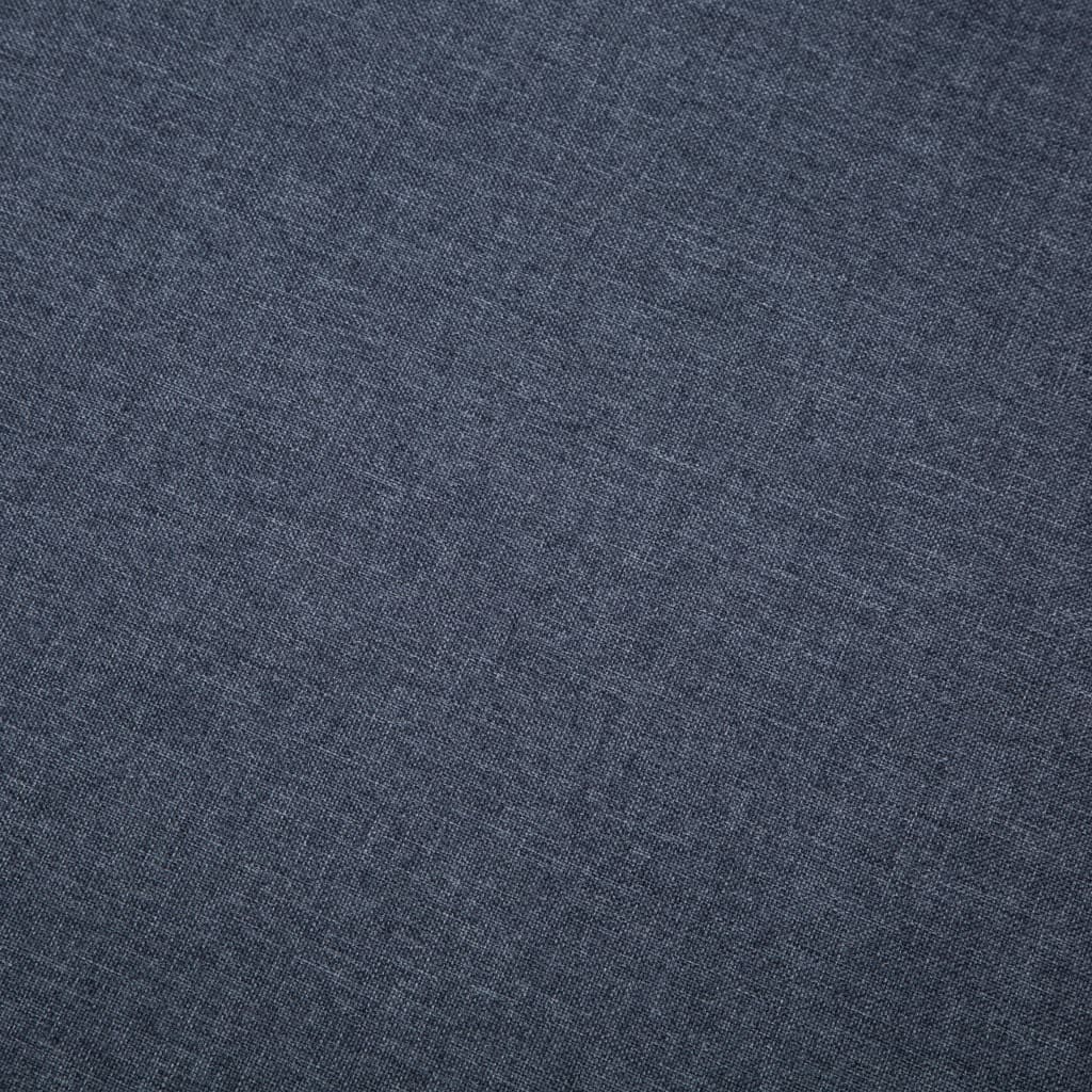 Bank L-vormig 186x136x79 cm stoffen bekleding donkergrijs