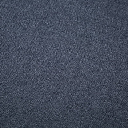Bank L-vormig 186x136x79 cm stoffen bekleding donkergrijs