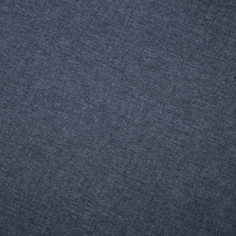 Bank L-vormig 186x136x79 cm stoffen bekleding donkergrijs