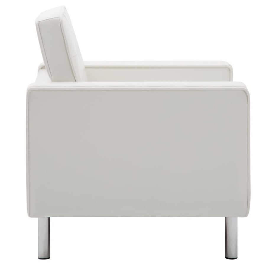 Fauteuil Kunstleer Wit