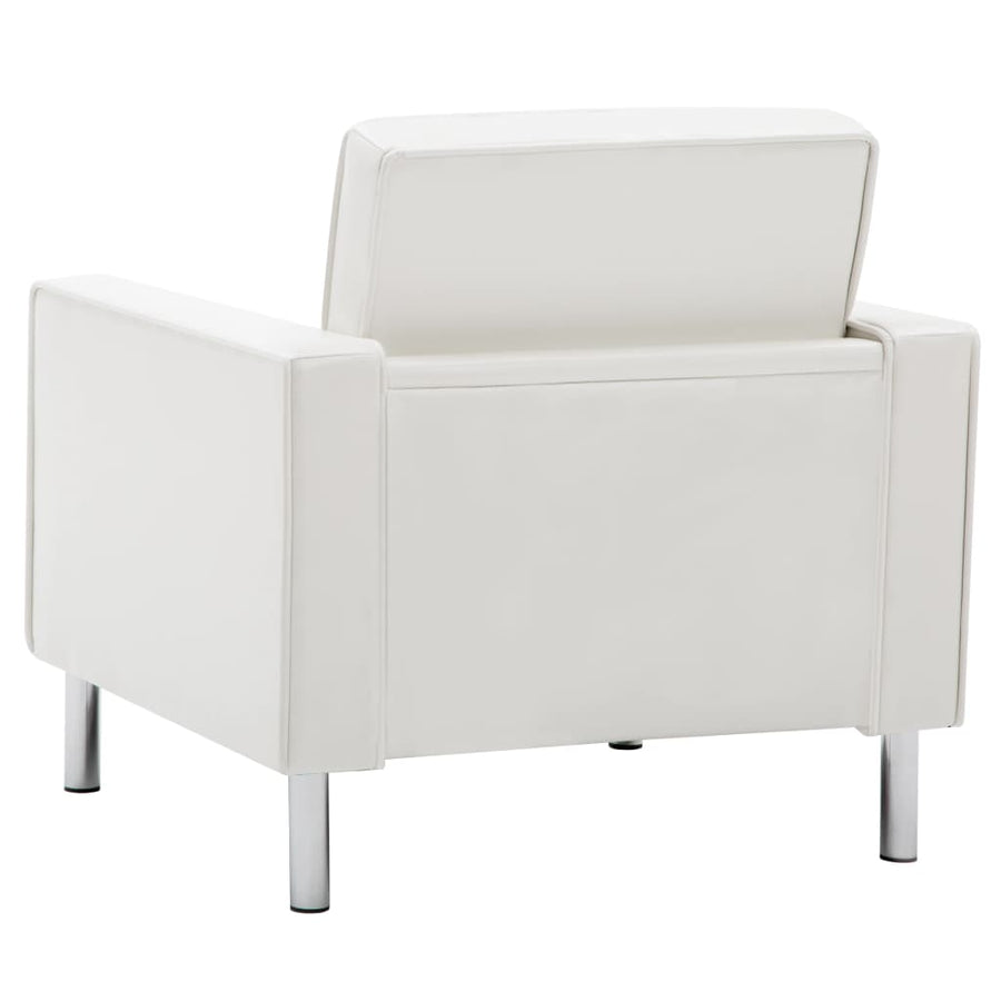 Fauteuil Kunstleer Wit