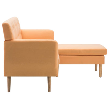 Bank L-Vormig 171,5X138X81,5 Cm Stof Oranje orange