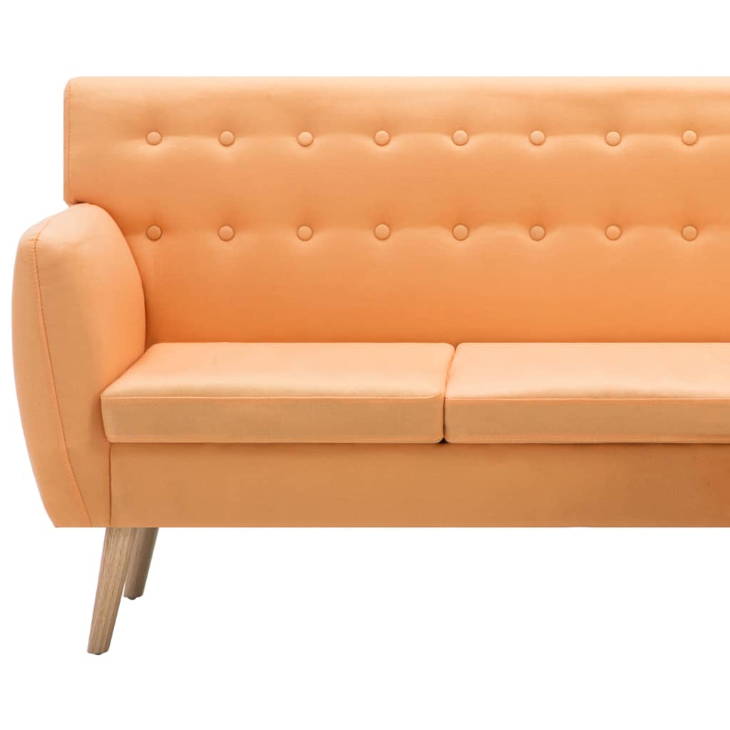 Bank L-Vormig 171,5X138X81,5 Cm Stof Oranje orange