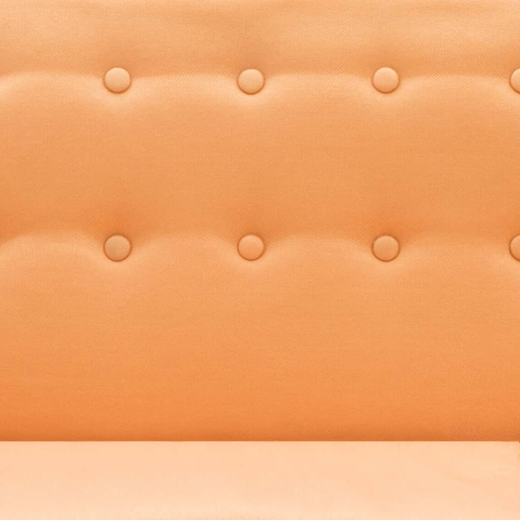 Bank L-Vormig 171,5X138X81,5 Cm Stof Oranje orange