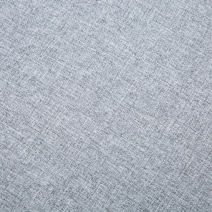 Bank L-Vormig 171,5X138X81,5 Cm Stoffen Bekleding Lichtgrijs