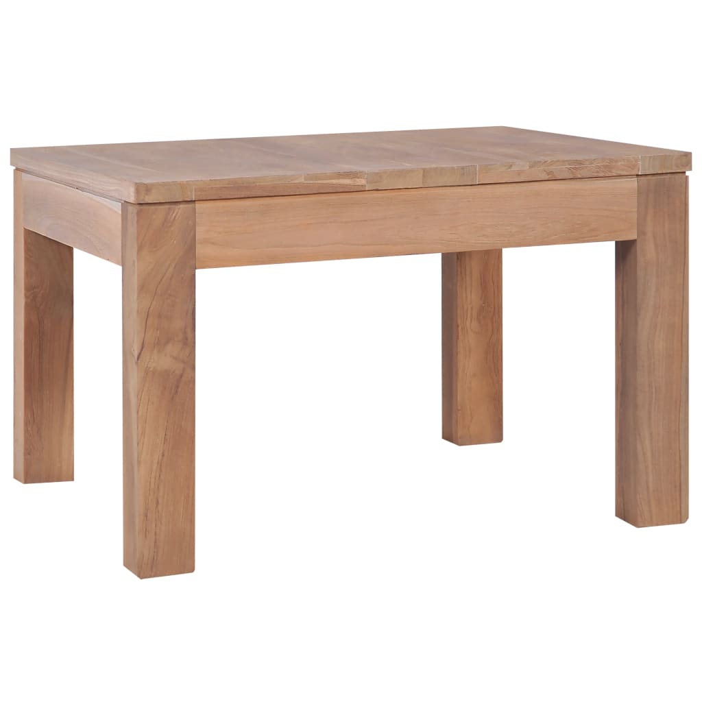 Salontafel 60X60X40 Cm Teakhout Met Natuurlijke Afwerking 60 cm