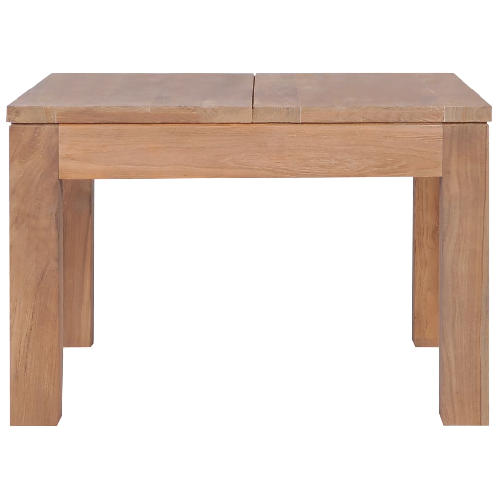 Salontafel 60X60X40 Cm Teakhout Met Natuurlijke Afwerking 60 cm
