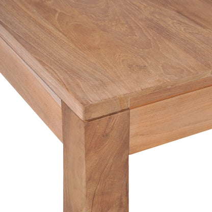 Salontafel 60X60X40 Cm Teakhout Met Natuurlijke Afwerking 60 cm