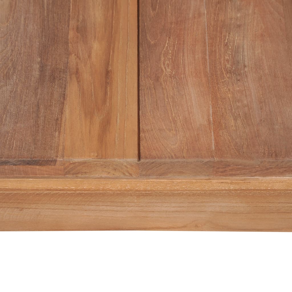 Salontafel 60X60X40 Cm Teakhout Met Natuurlijke Afwerking 60 cm