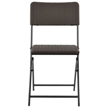 Tuinstoelen Inklapbaar Hdpe En Staal Bruin 2
