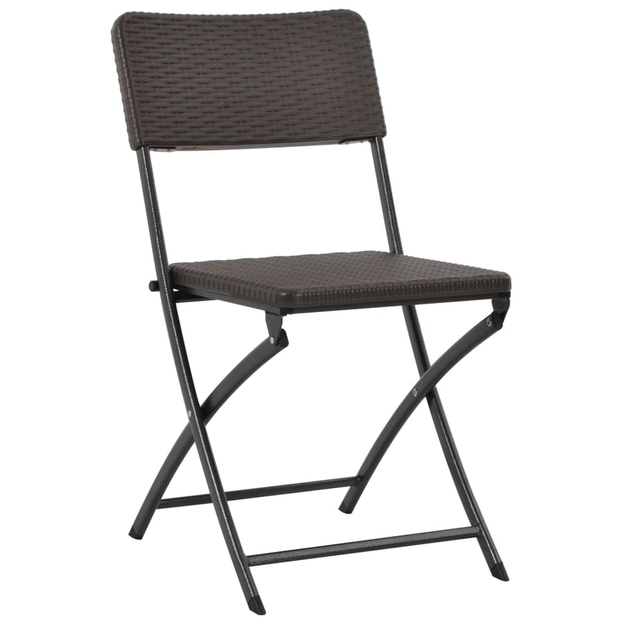 Tuinstoelen Inklapbaar Hdpe En Staal Bruin 4