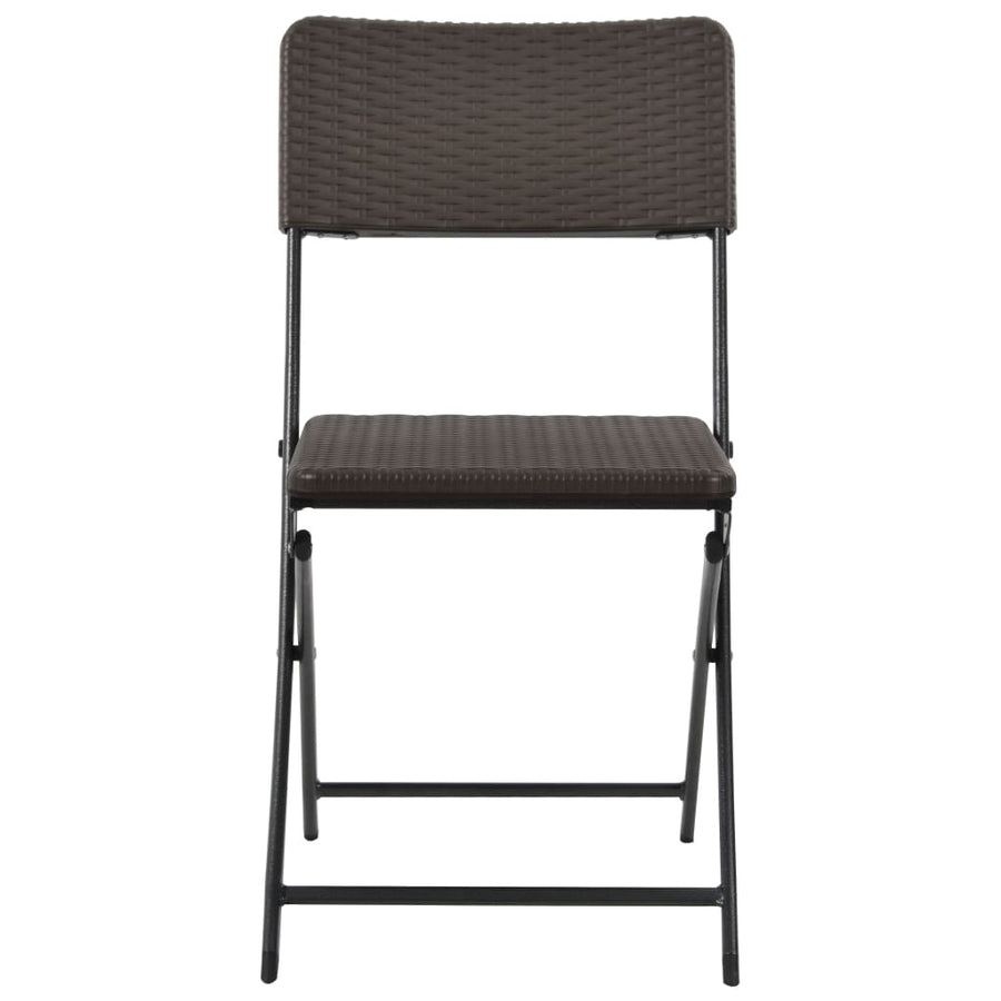 Tuinstoelen Inklapbaar Hdpe En Staal Bruin 4