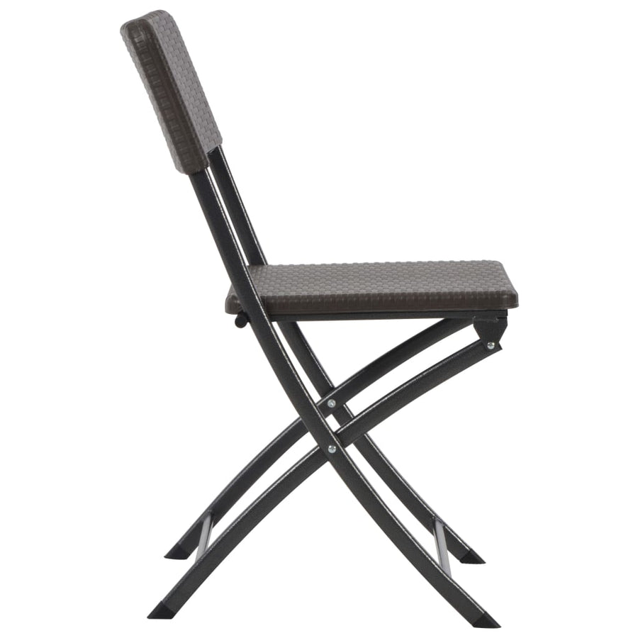 Tuinstoelen Inklapbaar Hdpe En Staal Bruin 4