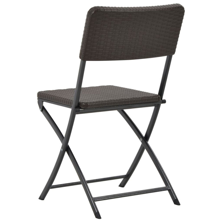 Tuinstoelen Inklapbaar Hdpe En Staal Bruin 4