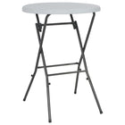 Bartafel inklapbaar 80x110 cm wit HDPE