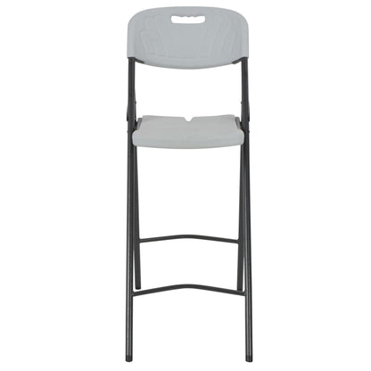 Barstoelen Inklapbaar 2 St Hdpe En Staal Wit