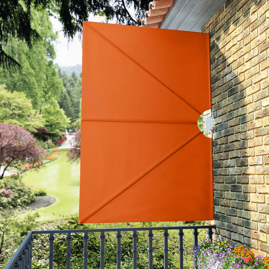 Terrasscherm inklapbaar 240x160 cm terracottakleurig