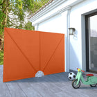 Retractable Patio Screen 240x160 cm Terracotta