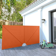 Terrasscherm inklapbaar 300x150 cm terracotta
