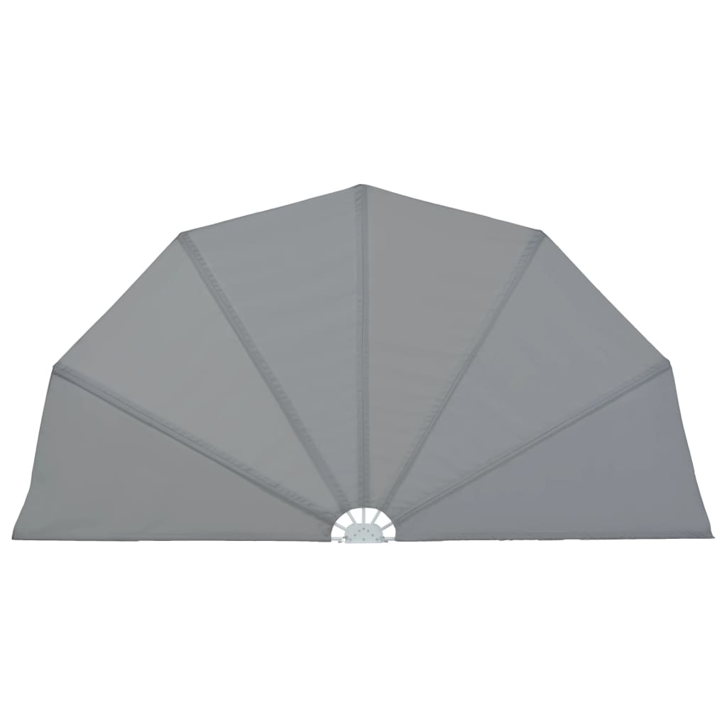Terrasscherm inklapbaar 160 cm grijs