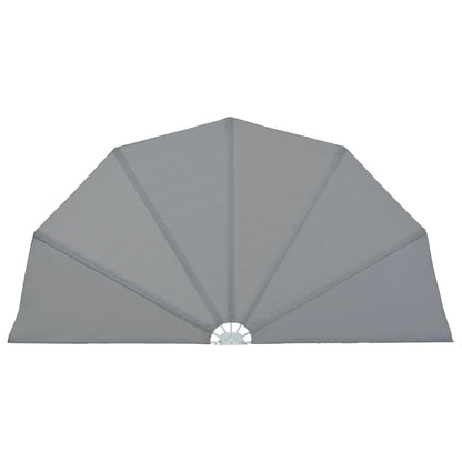 Terrasscherm inklapbaar 160 cm grijs