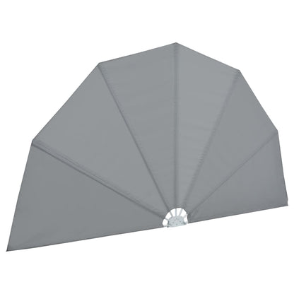 Terrasscherm inklapbaar 160 cm grijs