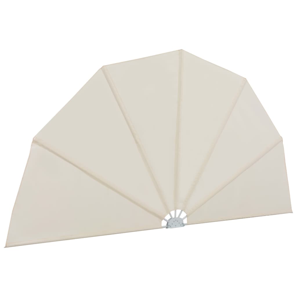 Terrasscherm inklapbaar 160 cm crème