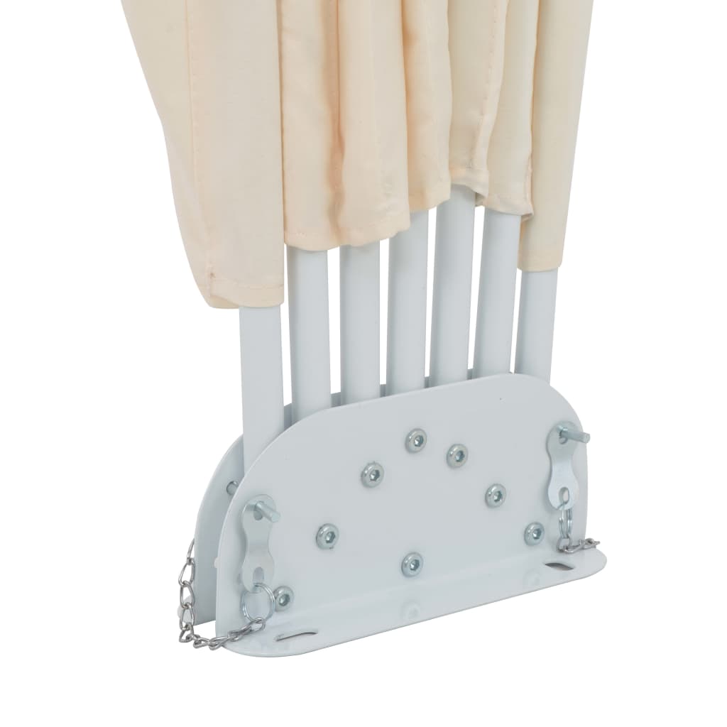 Terrasscherm inklapbaar 160 cm crème