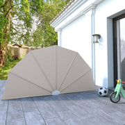 Terrasscherm inklapbaar 160 cm crème